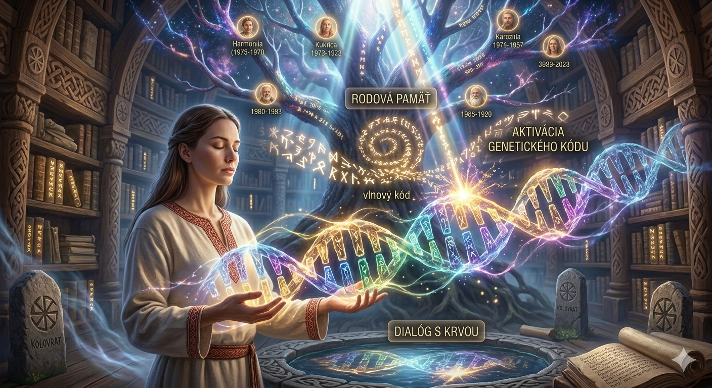 Rodová pamäť a aktivácia genetického kódu cez Slovo.