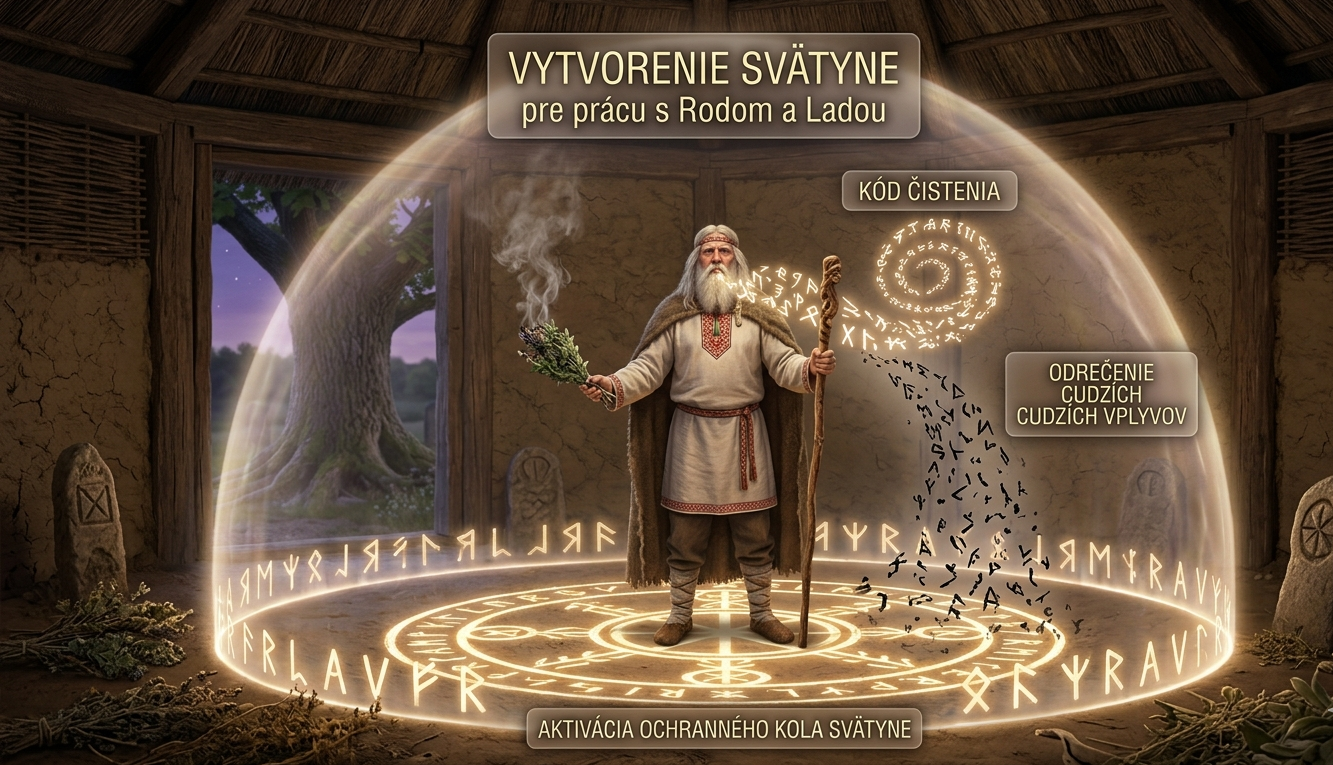 Slovo-Zaklínadlo pre čistenie a ochranu priestoru