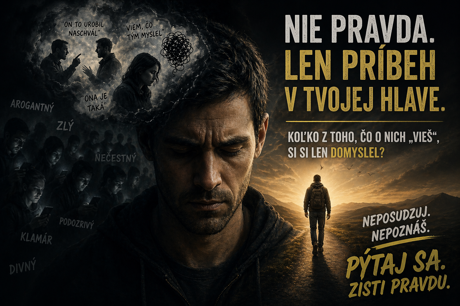 Nie pravda. Len príbeh v tvojej hlave.