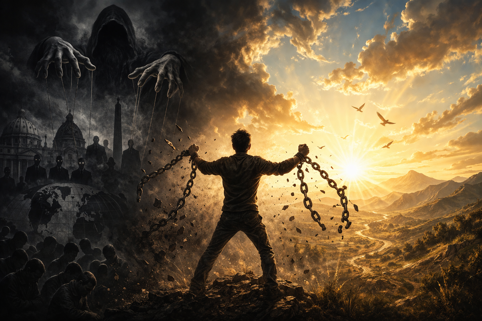 Jedinečný návod ako sa ľudské bytosti môžu vyslobodiť z otroctva